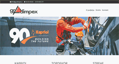 Desktop Screenshot of gradimpex.si